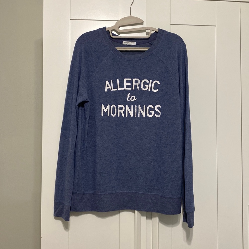 Grayson Threads ‘Allergic to Mornings’ Crew Neck Sweatshirt | Size M